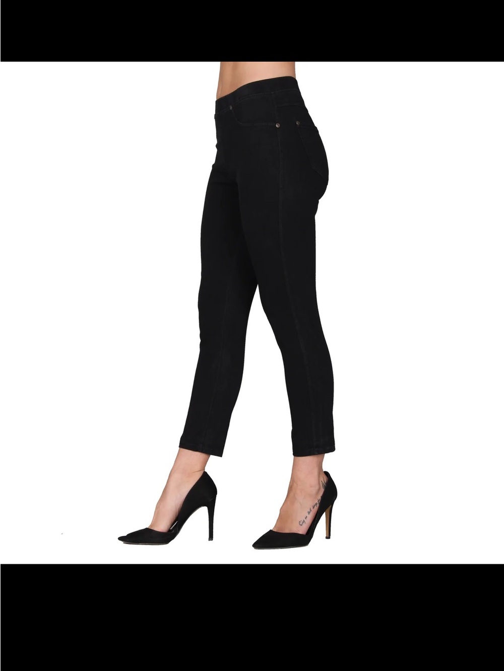 Lildy Women's Black Slim Leg Jeggings